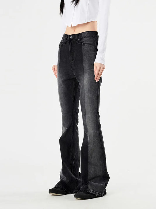 Half-Tone Bootcut Denim Pants