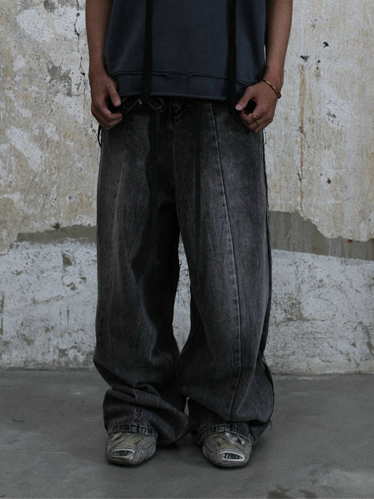 DPG LINE STITCH DENIM PANTS