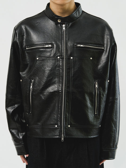 Perry Carpenter Leather Jacket