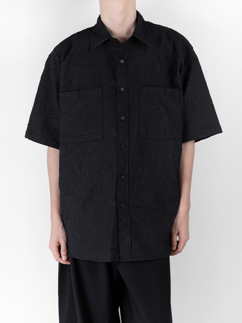 Embossed Half-Shirt