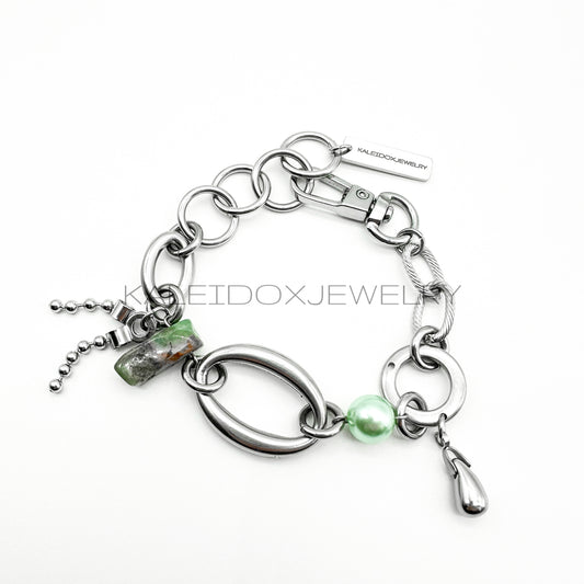 green stone bracelet