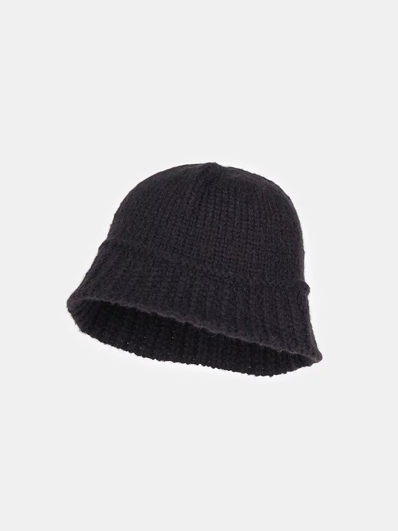 Alpaca Knit Bucket Hat