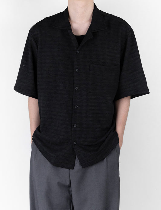 Open Collar Cutting Shirt