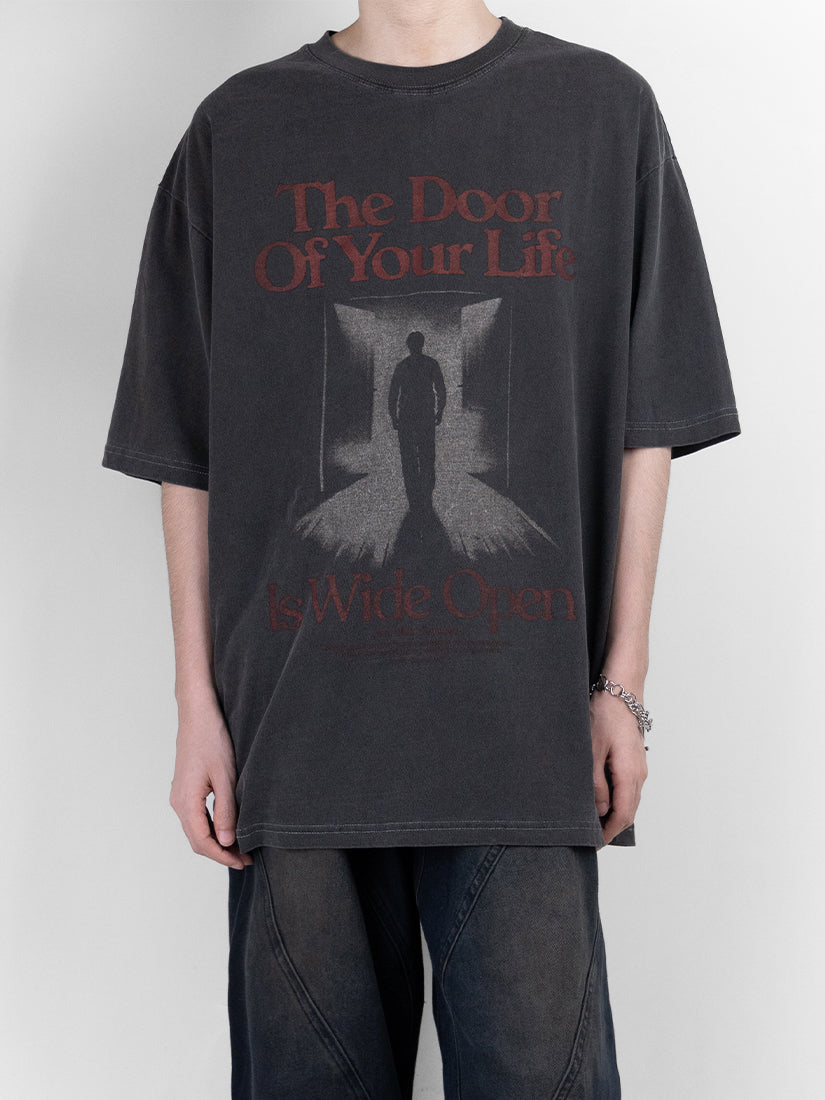 The Door Of Your Life Print Tee