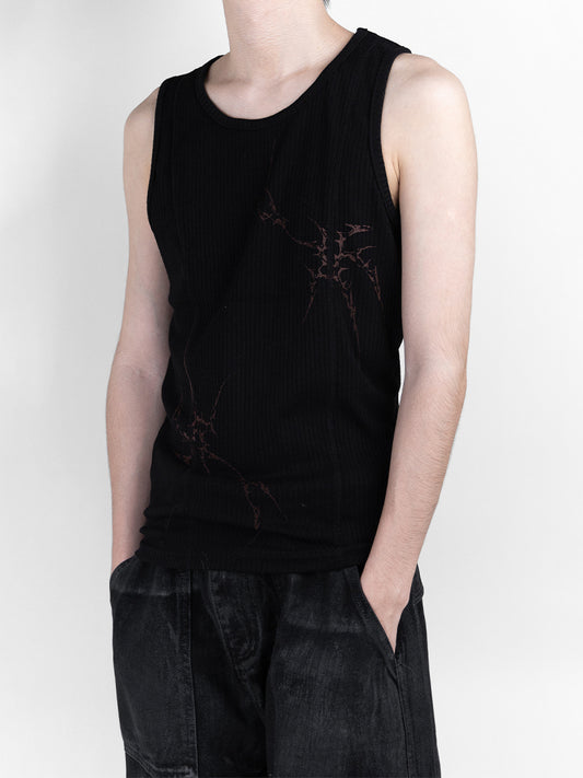 Cyerpunk Print Tank Top